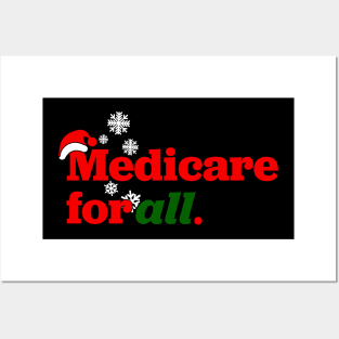 Medicare for all happy holidays Posters and Art